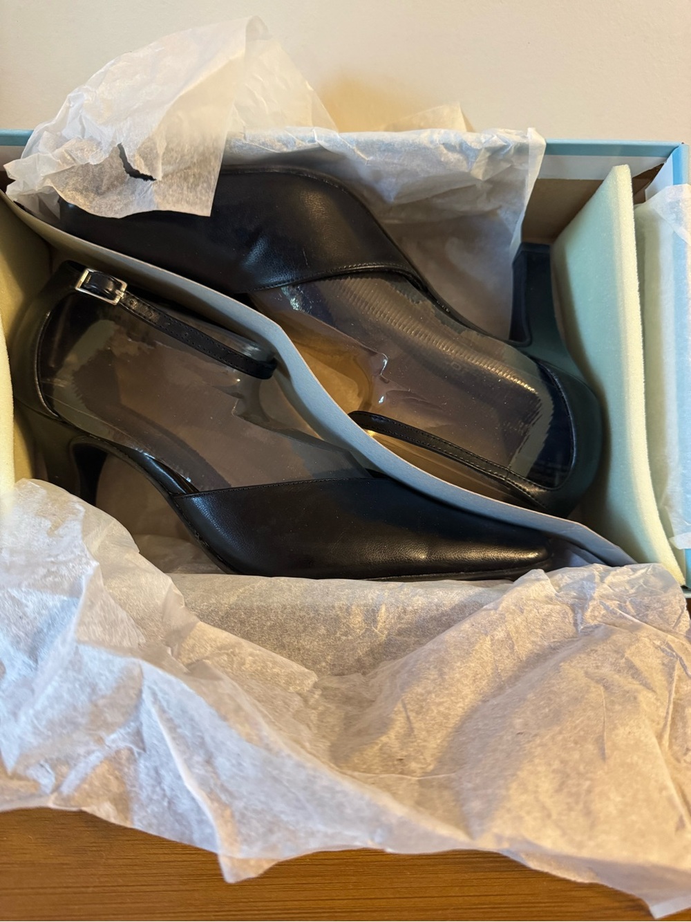 NWT Black Women's Slingback Heels comfortable stylish classic high heel feminine